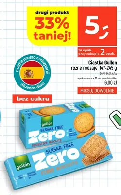 Ciastka Gullon Fibre promocja w Dealz