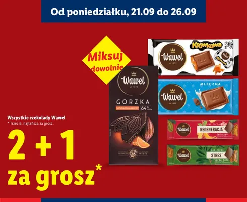 Czekolada Regeneracja żeń-szeń Wawel promocja w Lidl