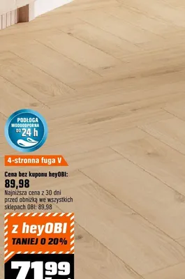 Panele podłogowe Dąb Cetina promocja w OBI