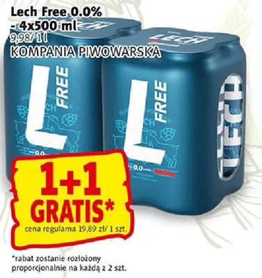 Piwo Lech Free 0.0% - puszka promocja w Prim Market
