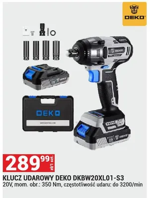 Klucz udarowy DKBW20XL01-S3 promocja w Merkury Market