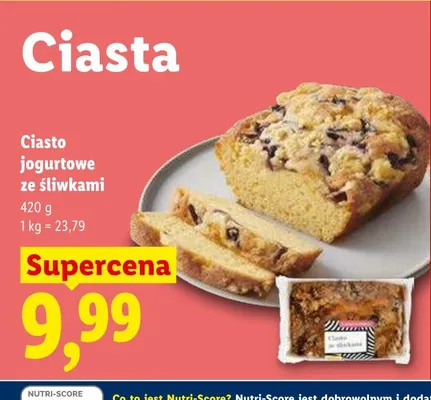 Ciasto jogurtowe ze śliwkami Lidl promocja w Lidl