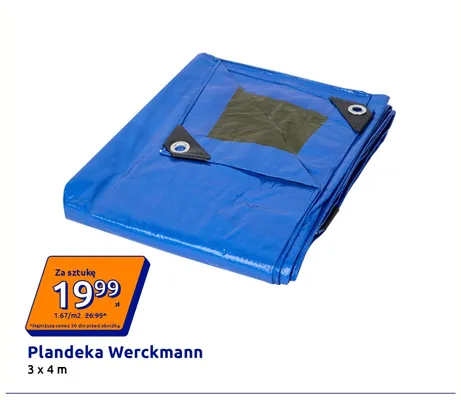 Plandeka Werckmann 3x4 m promocja w Action