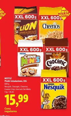 Płatki śniadaniowe XXL Chocapic Nestlé promocja w Lidl