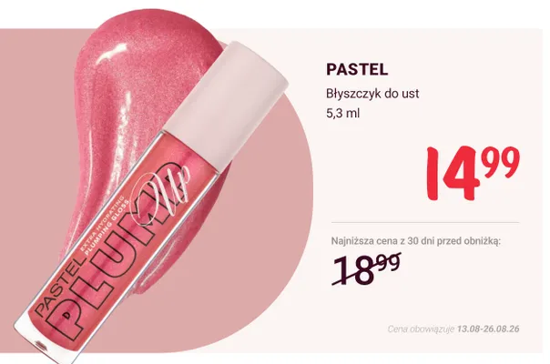 Błyszczyk do ust Pastel Plump Up promocja w Rossmann