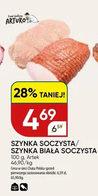 Szynka soczysta/szynka biała soczysta promocja w Chata Polska