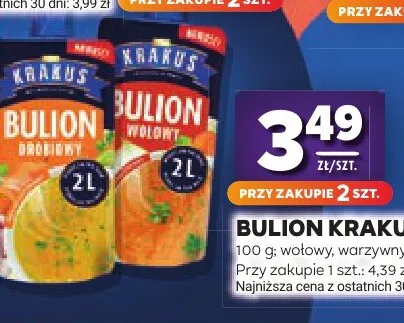 Bulion warzywny Krakus promocja w Stokrotka