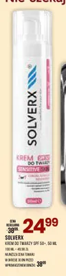 Krem do twarzy SOLVERX SPF 50+ promocja w Drogerie Natura
