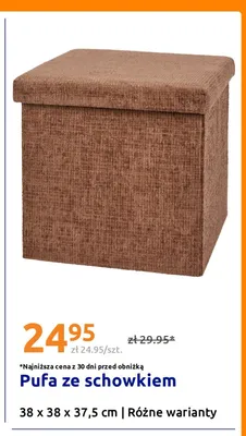 Pufa ze schowkiem promocja w Action