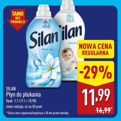 Płyn do płukania Silan promocja w Aldi