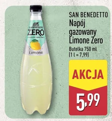 Napój gazowany Limone Zero promocja w Aldi