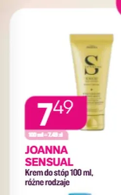 Krem do stóp Joanna Sensual promocja w Drogerie Koliber