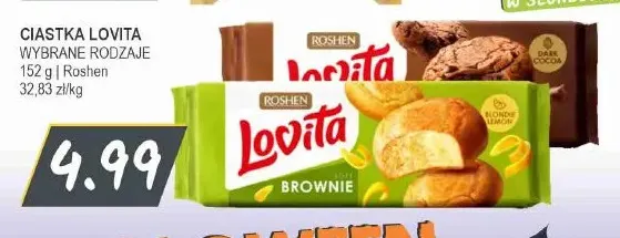 Ciastka Lovita Roshen promocja w Słoneczko