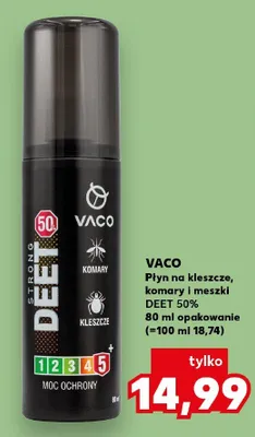 Płyn na kleszcze, komary i meszki DEET 50% promocja w Kaufland