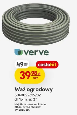 Wąż ogrodowy dł. 15 m, śr. 1/2" promocja w Castorama