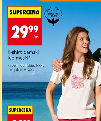 T-shirt damski Tex promocja w Biedronka