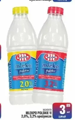 Mleko Polskie spożywcze 2,0% promocja w Tomi Markt