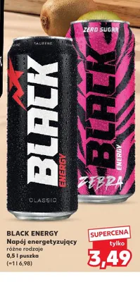 Napój energetyczny Black Energy Zebra promocja w Kaufland
