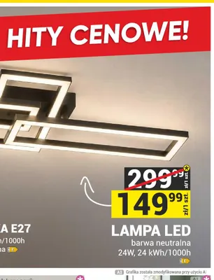 Lampa LED barwa neutralna promocja w Merkury Market