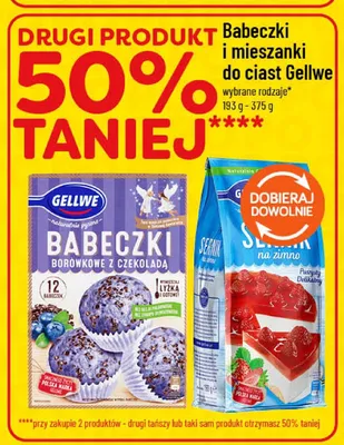 Babeczki i mieszanki do ciast Gellwe promocja w POLOmarket
