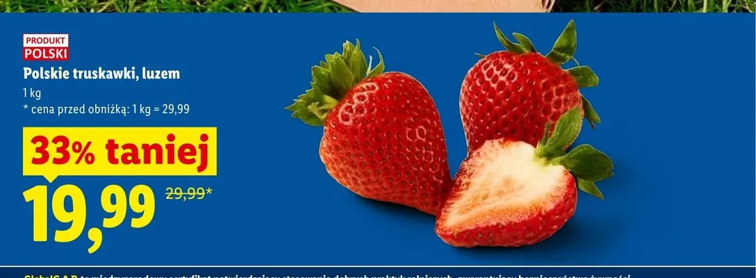 Truskawki luzem Ryneczek Lidla polskie promocja w Lidl