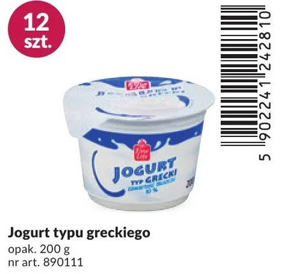 Jogurt typu greckiego promocja w Makro
