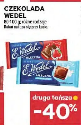 Czekolada Wedel różne rodzaje promocja w Stokrotka