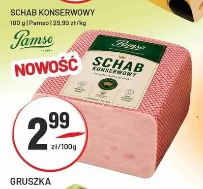 Schab konserwowy Pamso promocja w Sedal