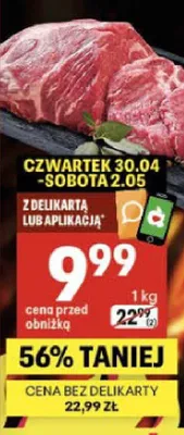 Karkówka wieprzowa bez kości promocja w Delikatesy Centrum