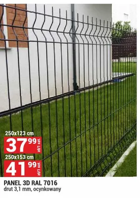 Panel 3D RAL 7016 promocja w Merkury Market