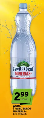 Woda niegazowana Żywiec Zdrój Minerals+ promocja w ABC