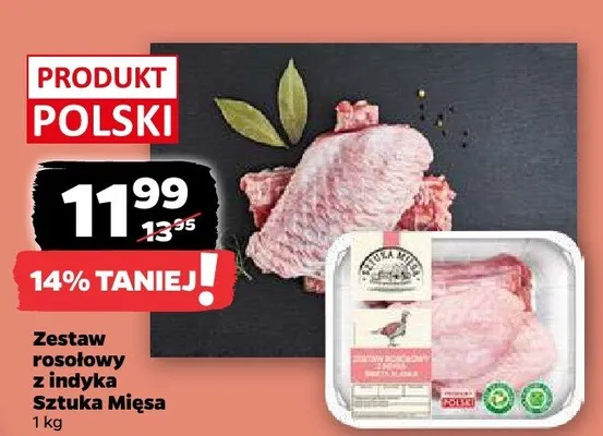 Zestaw rosołowy z indyka Sztuka Mięsa promocja w Netto