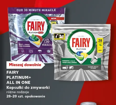 Kapsułki do zmywarki Fairy Platinum+ All in One promocja w Kaufland