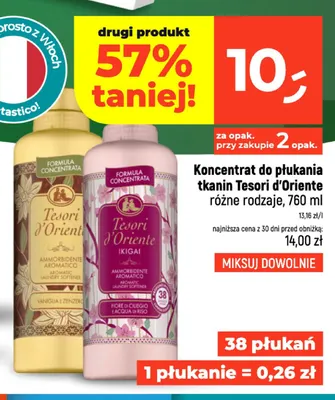 Koncentrat do płukania tkanin Tesori d'Oriente Ikigai promocja w Dealz