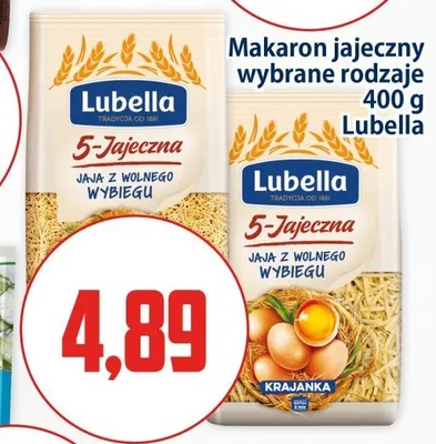 Makaron jajeczny świderki Lubella promocja w Kupiec