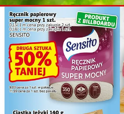Ręcznik papierowy super mocny Sensito promocja w Prim Market