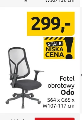 Fotel obrotowy Odo promocja w Black Red White