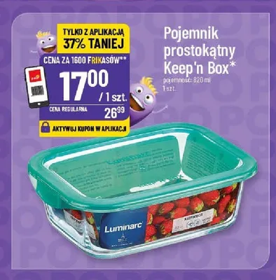 Pojemnik prostokątny Luminarc Keep'n Box 820 ml promocja w POLOmarket