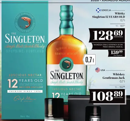 Whisky Singleton 12 Years Old promocja w POLOmarket