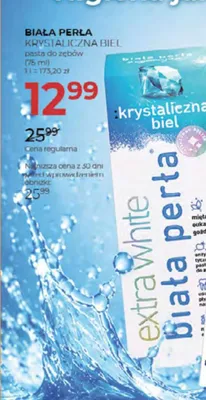 Pasta do zębów Biała Perła Krystaliczna Biel promocja w Drogerie Jawa