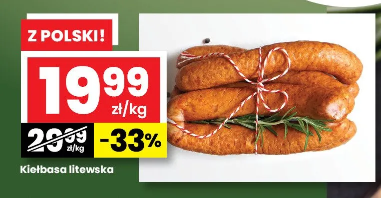 Kiełbasa krucha promocja w emma MARKET