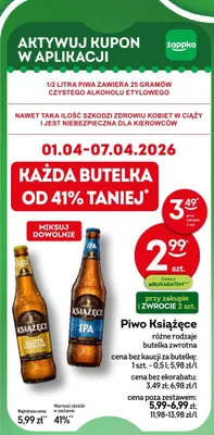 Piwo Książęce różne rodzaje promocja w Żabka