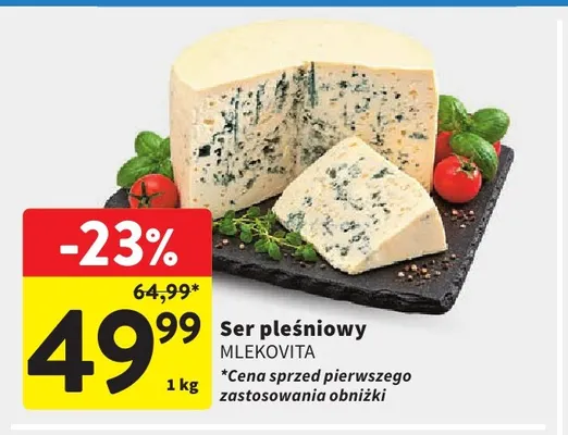 Ser pleśniowy Mlekovita promocja w Intermarche