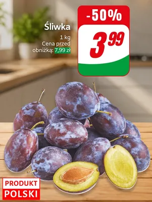 Śliwka polska promocja w Dino