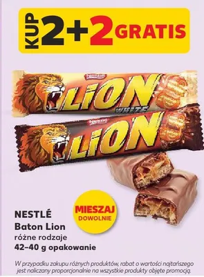 Baton lion różne rodzaje promocja w Kaufland