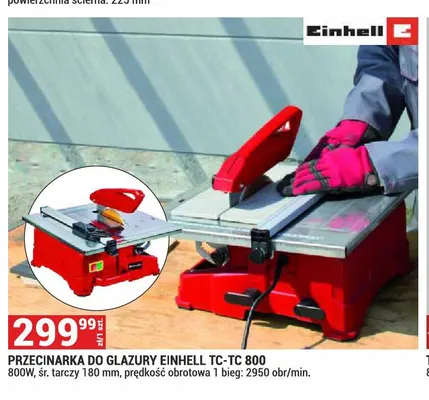 Przecinarka do glazury Einhell TC-TC 800 promocja w Merkury Market