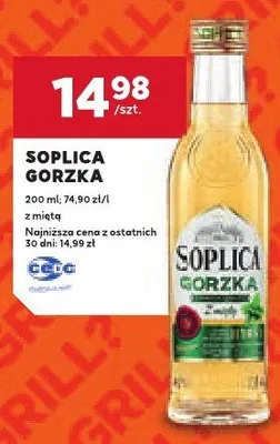 Wódka Soplica Gorzka z miętą promocja w Stokrotka