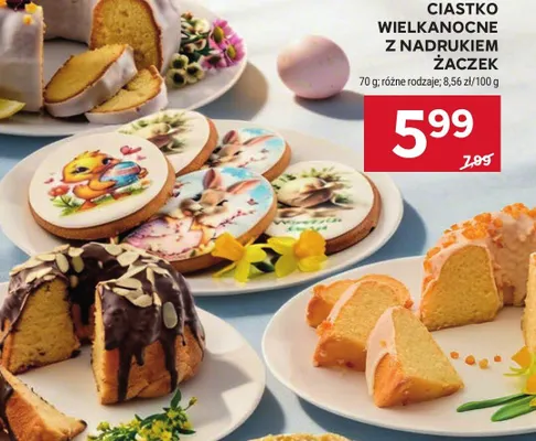 Ciastko wielkanocne z nadrukiem zaczek promocja w Stokrotka