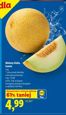 Melon Galia luzem Ryneczek Lidla promocja w Lidl