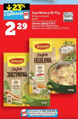 Zupa fasolowa Winiary promocja w TOPAZ